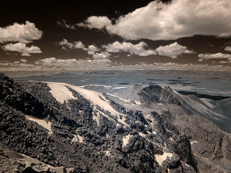 View from summit of Pikes Peak