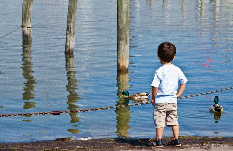 Little Boy by the Water