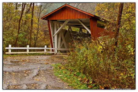 A Lonely and Haunted Covered Bridge.