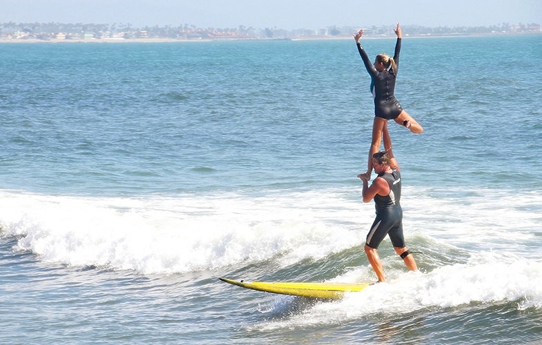 Tandem Tango in the Surf