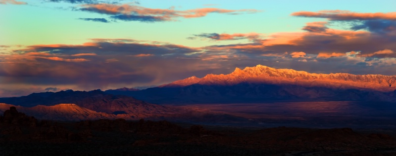 Sunset over Lake Mead