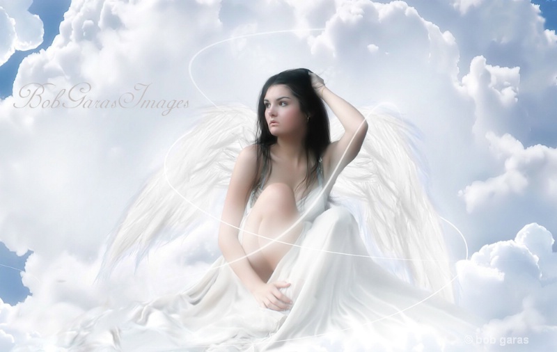 angel in clouds