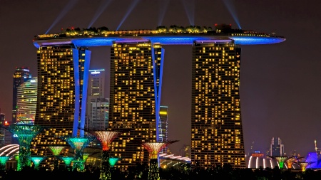 Marina Bay Sands night show