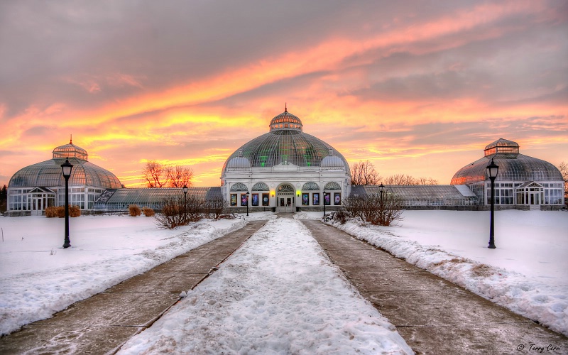 Gardens at Sunset