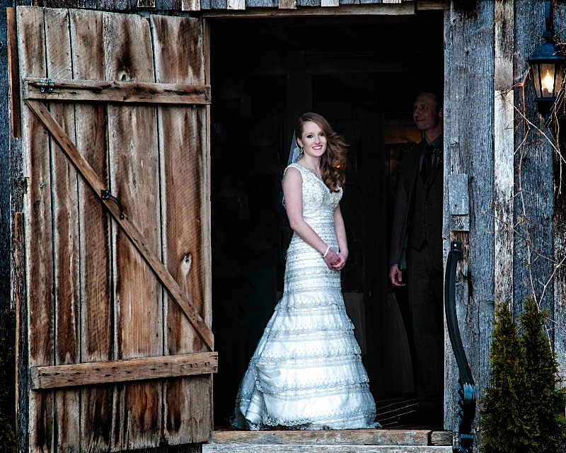 Bride In A Barn