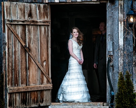 Bride In A Barn