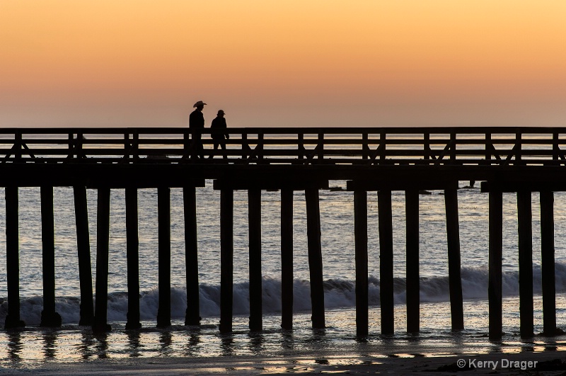 Pier & People at Sunset