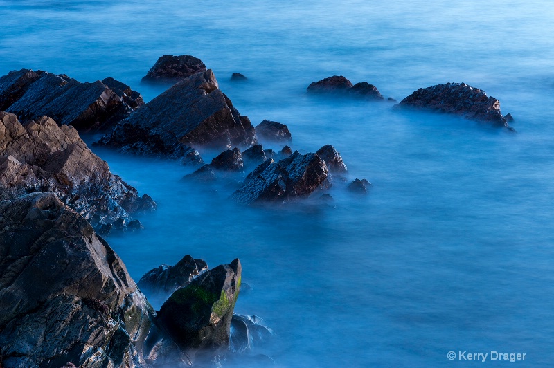 Rocks & Sea at Twilight