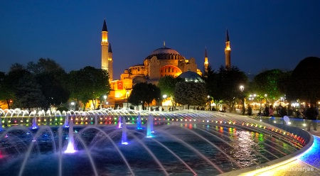 Hagia Sophia by Night