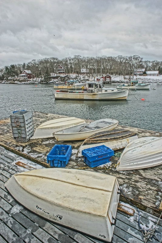 Cold Morning in New Harbor, Maine