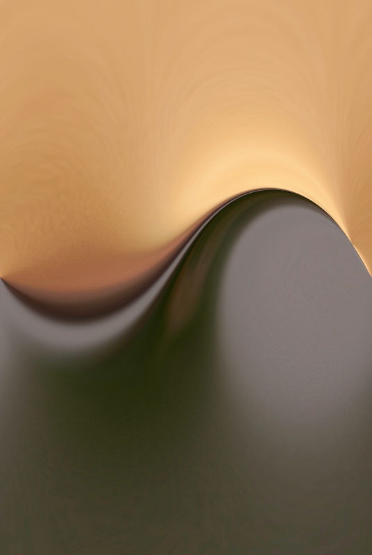 Golden Wave Abstract