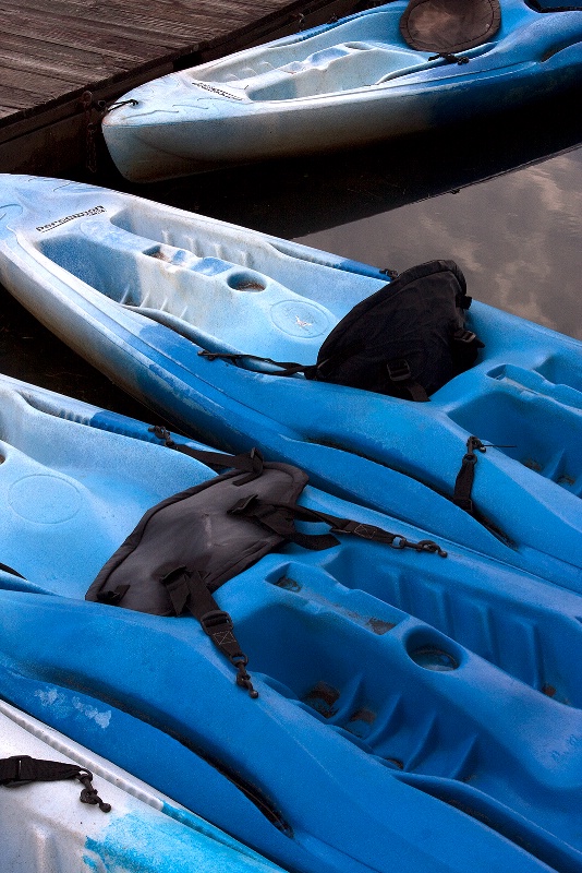 Blue Kayaks