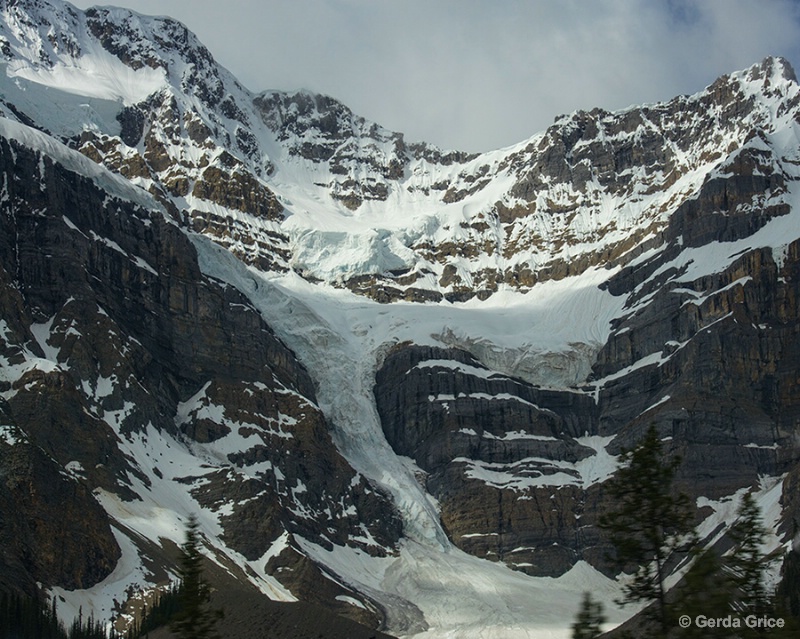 Ice Movement in the Canadian Rockies, Alberta