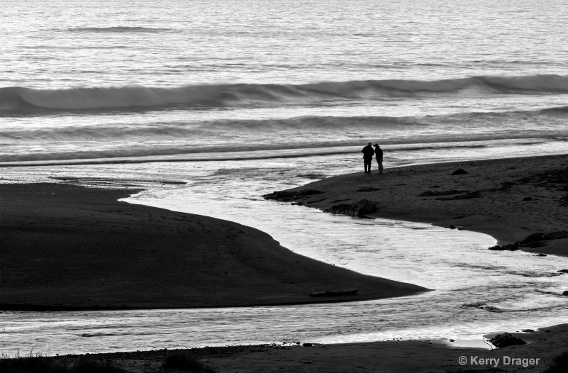 Beachcombers, Creek and Ocean