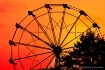 On a Ferris wheel...