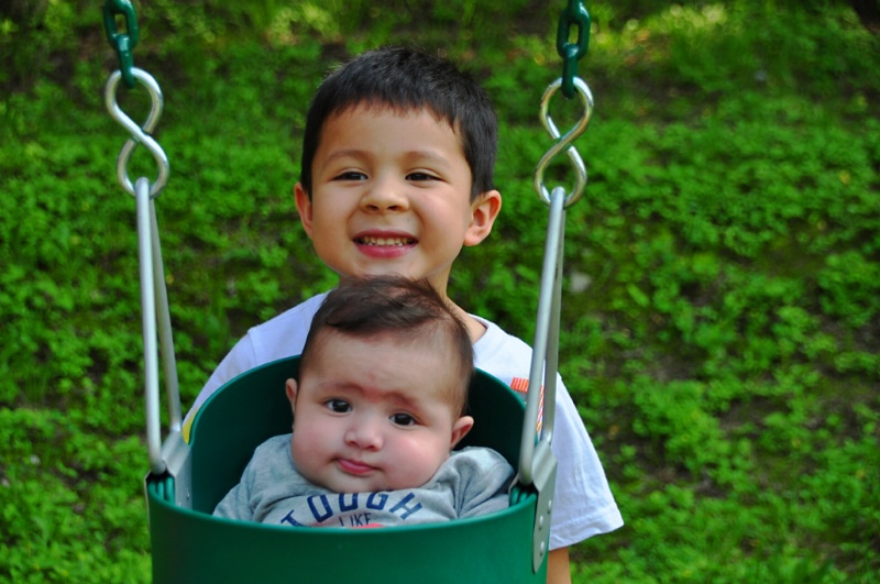 DIEGO  AND  EDY  AT  THE  PARK