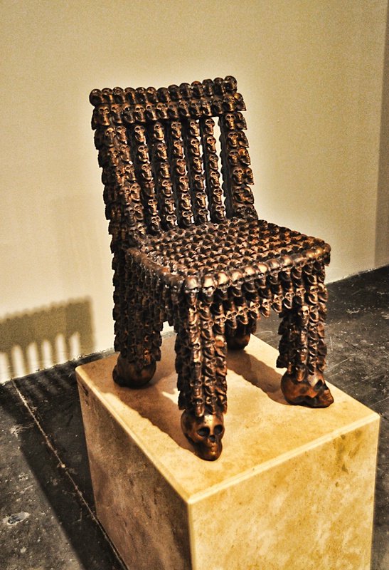 A  CHAIR  MADE  OF  SKULLS
