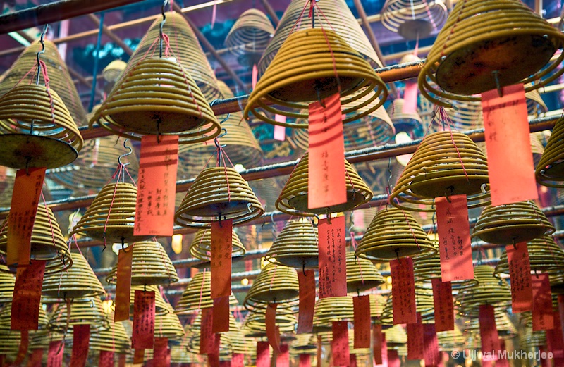 Incense Coils of Man Mo Temple
