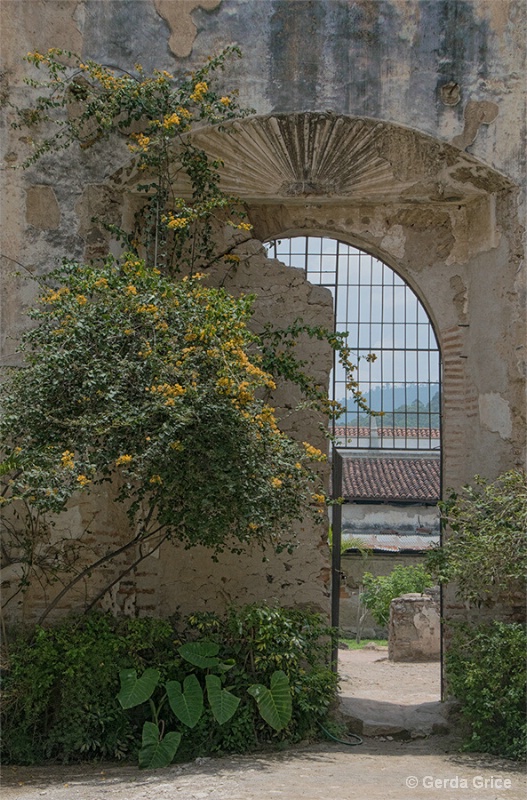 Arched Gate in Ruins of Santo Domingo