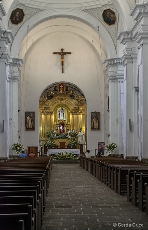 Inside the Church of La Merced