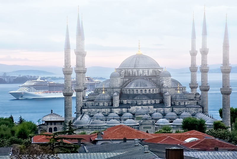 Blue Mosque and Bosporus 