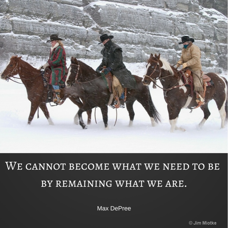 we cannot become what we need to be by