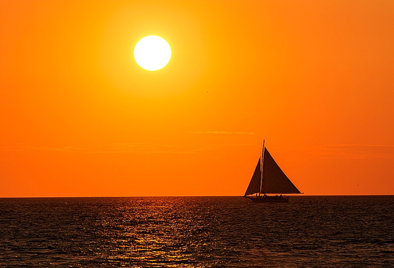 Sunset, Ocracoke Inlet, NC