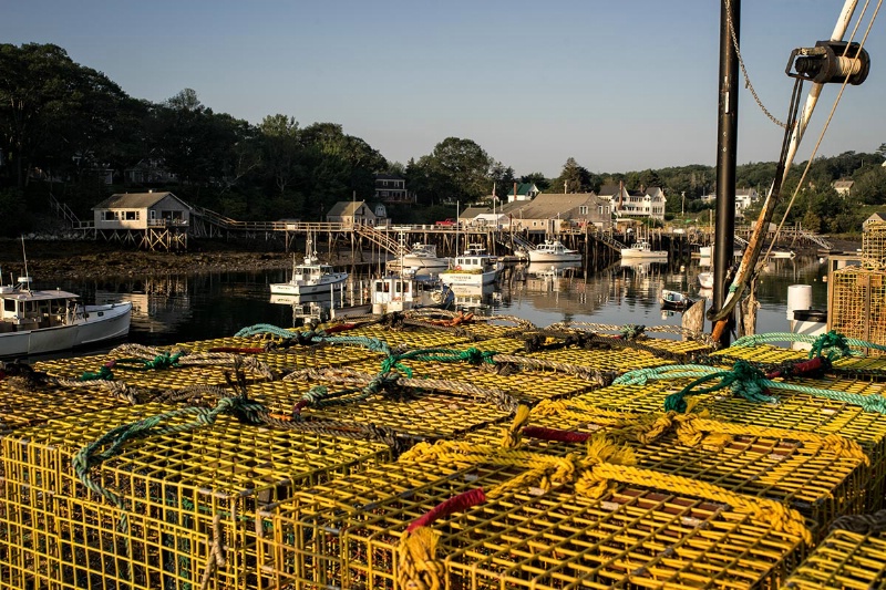 Lobster Traps and Lobster Boats