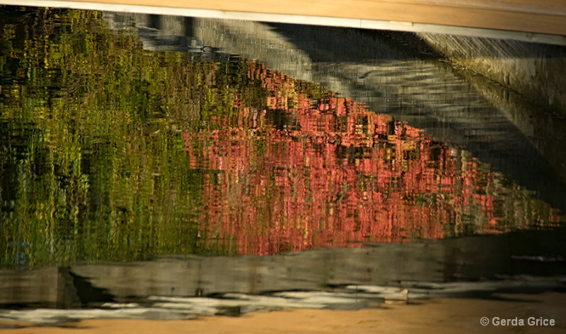 Autumn Reflections under the Bridge