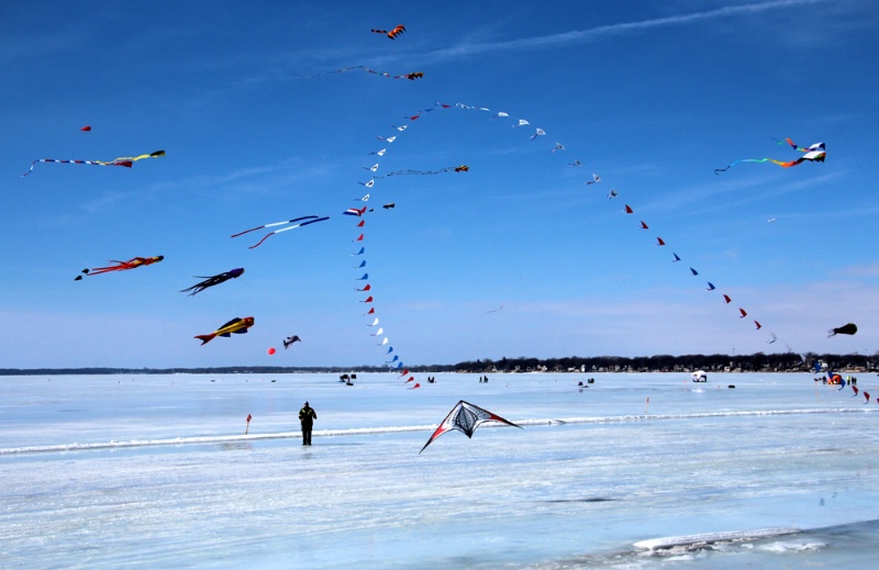 Kites At Clear Lake