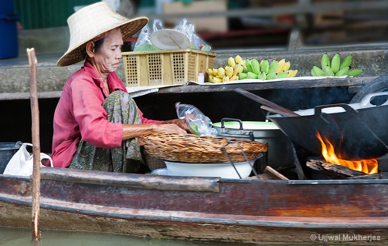 Floating Market Food Seller 