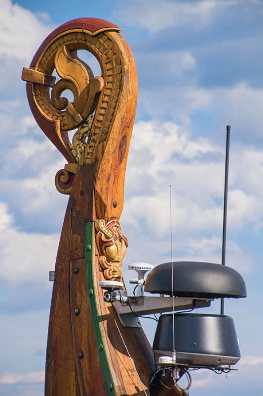 Carved Stern of the Dragon Harald Harfragre