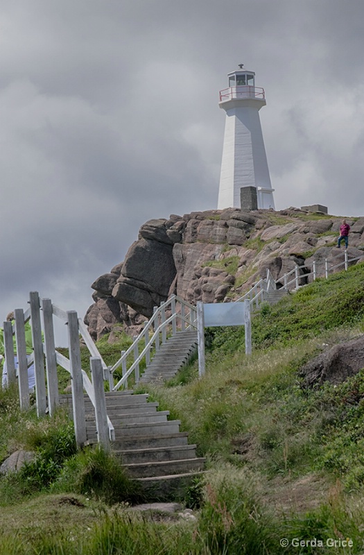 Stairs to the Cape Spear, NL Lighthouse