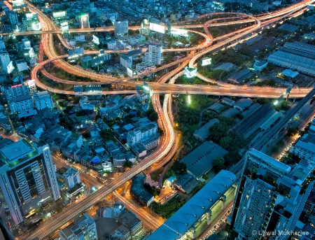 Traffic Light Trail - Bangkok