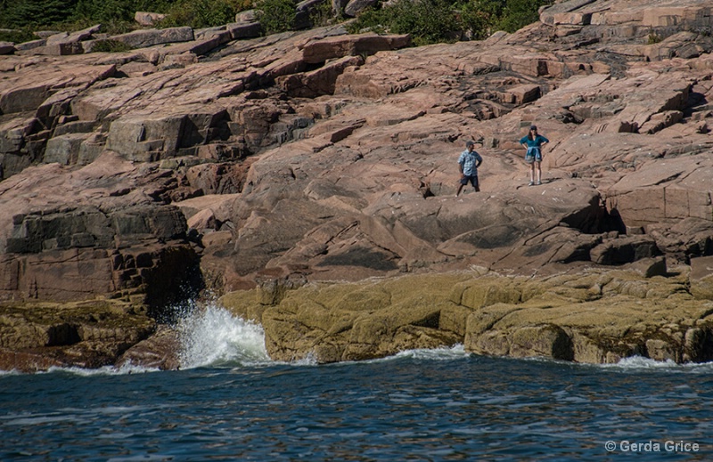 Exploring the Cliffs in Acadia National Park