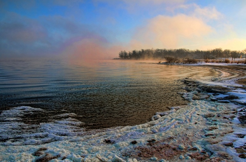 An Icy Morning At The Lake