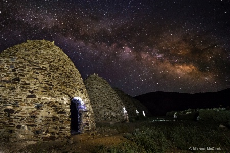Charcoal Kilns under the Milkyway