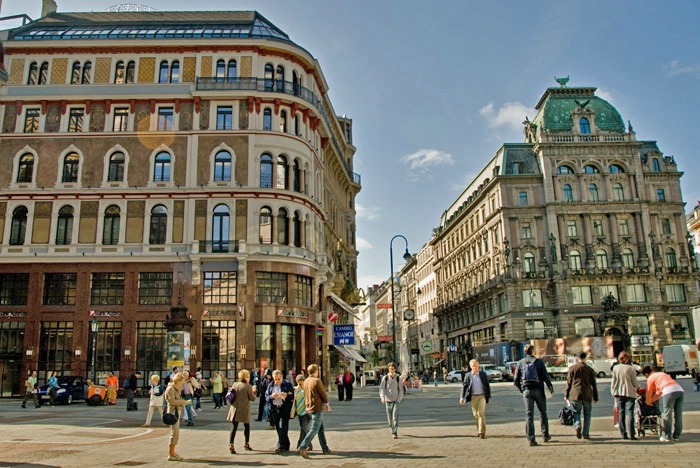 Street corner in Vienna