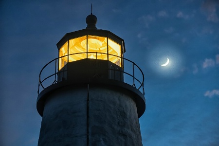 Beacon and Crescent Moon