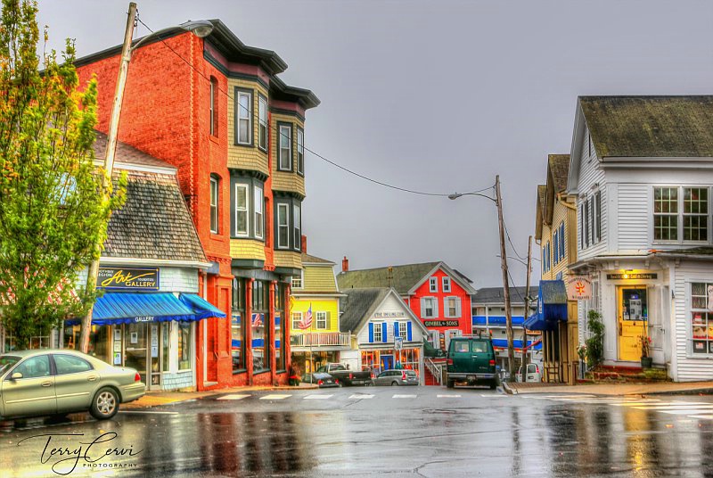 Rainy Boothbay Harbor