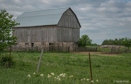 Wood on Stone Barn