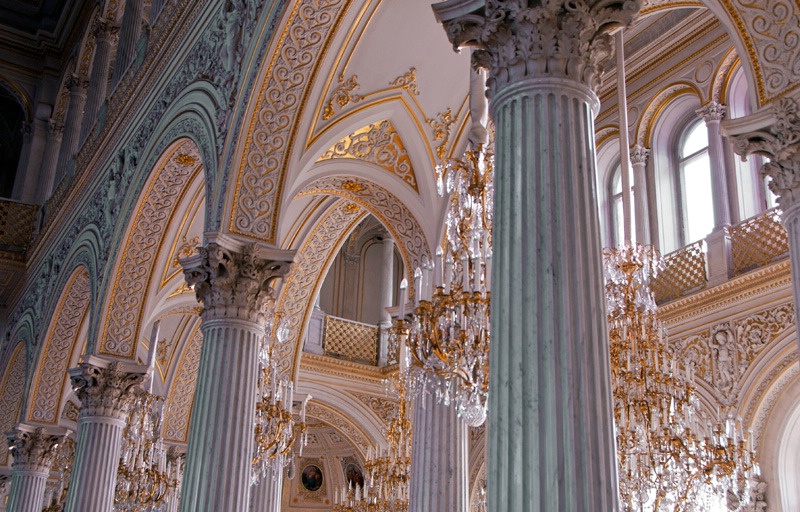 Columns and Chandeliers