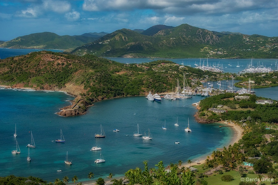 Boats, Beaches and Hills in Lovely Antigua