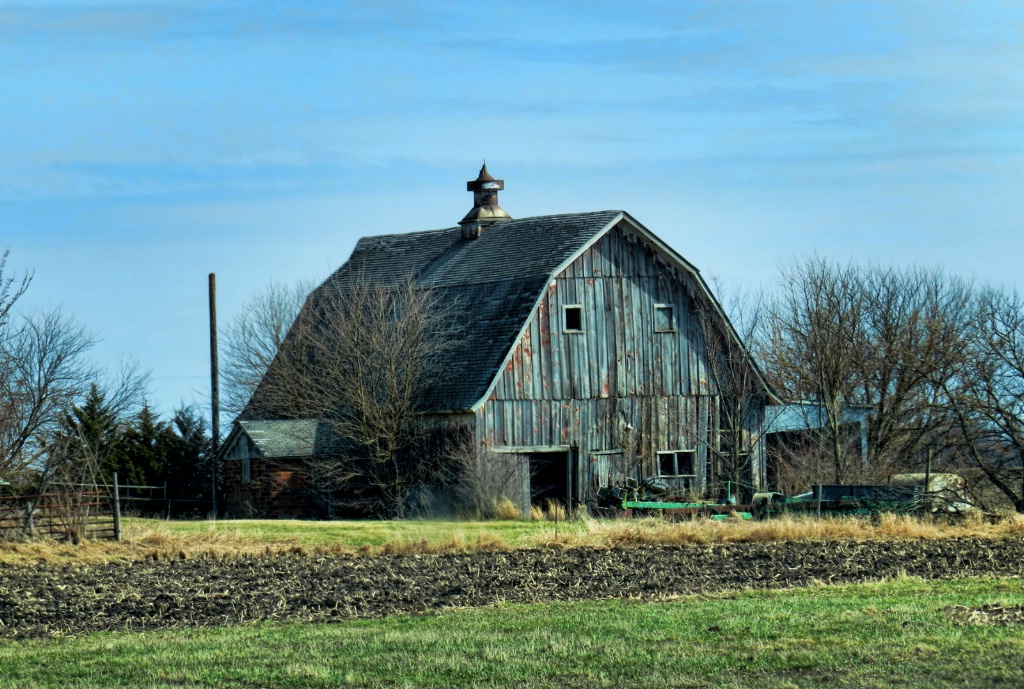 Barn In Iowa Countryside