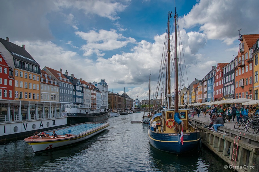 A View of Nyhavn, Copenhagen, Denmark