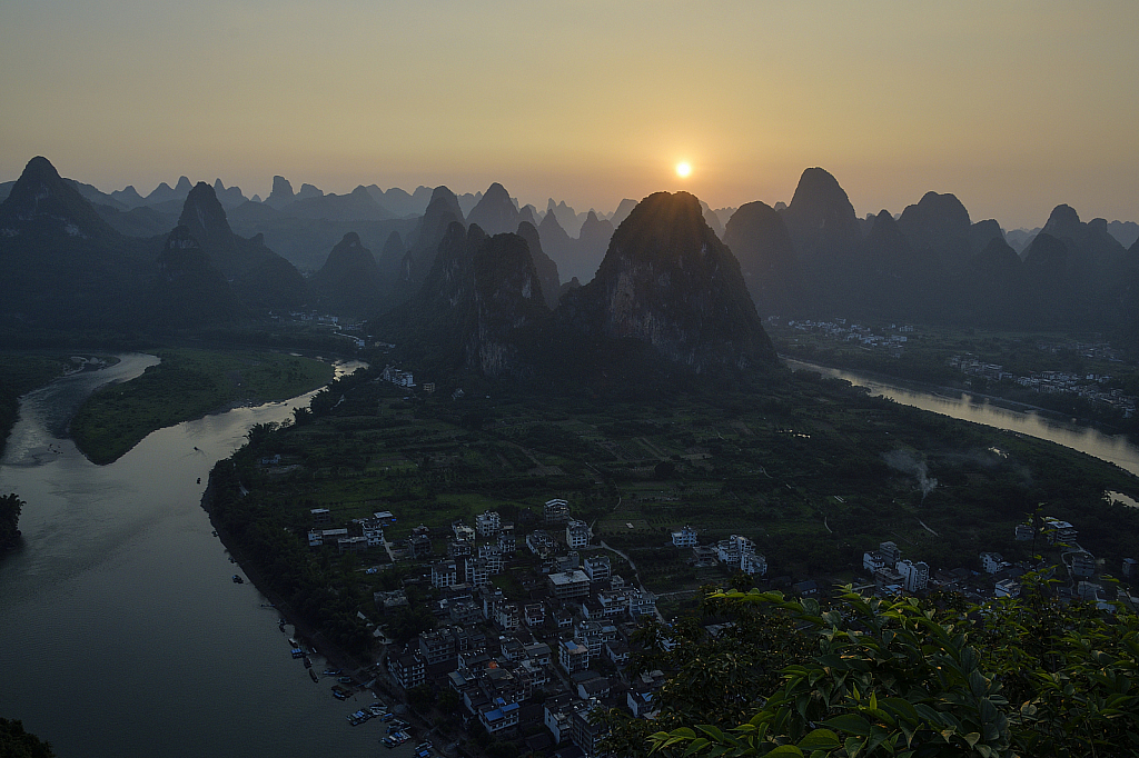 Sunset in Xingping Guilin