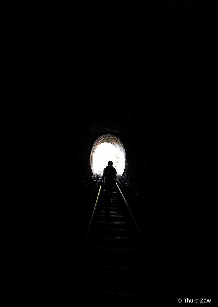 Walking Through The Tunnel