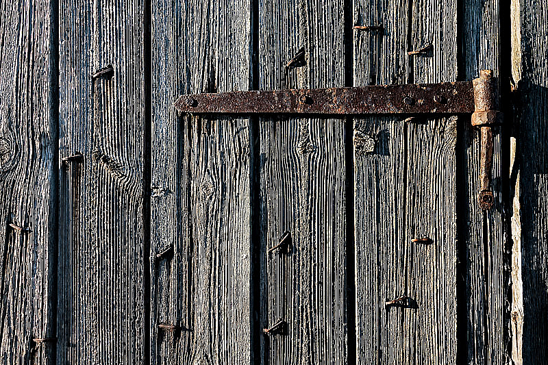 Iron Hinge And Twisted Nails