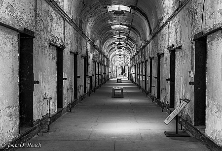 Cell Block at Eastern State Penitentiary
