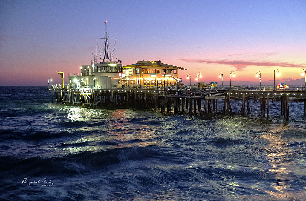 High Tide at Santa Monica Pier